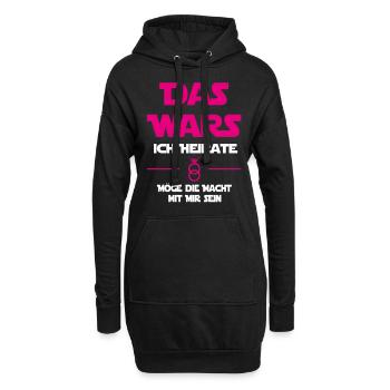 Das wars - Braut Hochzeit JGA - Hoodie-Kleid - Schwarz - Vorne