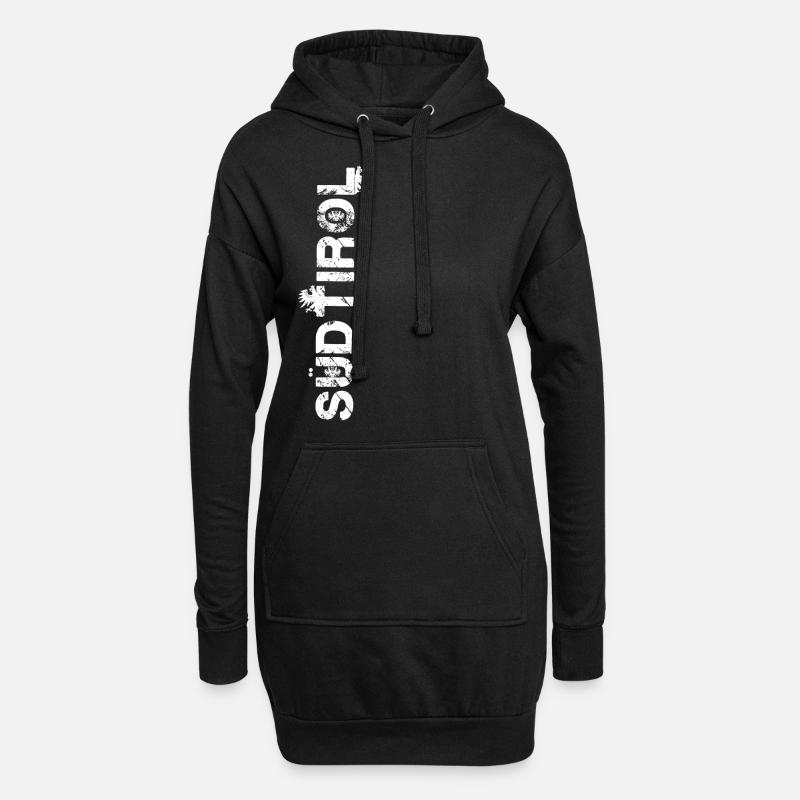 Südtirol - Hoodie-Kleid - Schwarz
