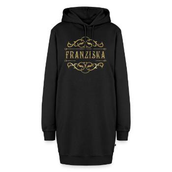 Franziska gold - Hoodie-Kleid - Schwarz - Vorne