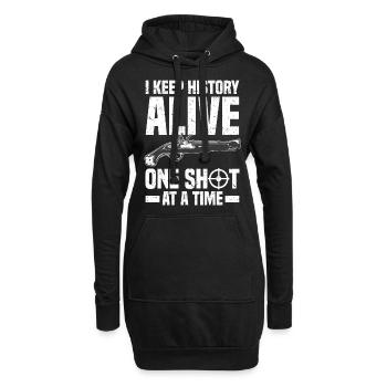 Muzzleloader - Hoodie-Kleid - Schwarz - Vorne