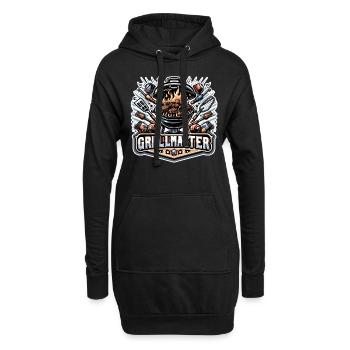 GrillMaster - Illustration de gril - Sweat-shirt à capuche long Femme - noir - Devant