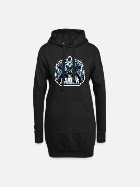 Pro Gamer - Controller Illustration - Hoodie-Kleid - Schwarz