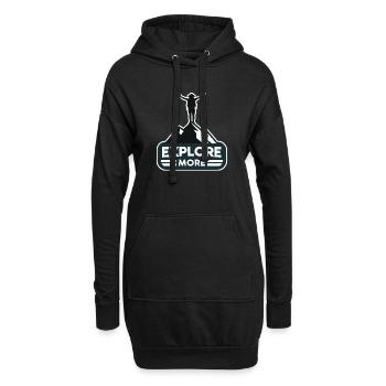 En savoir plus - Wanderer - Sweat-shirt à capuche long Femme - noir - Devant
