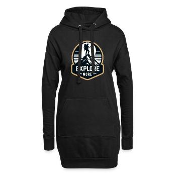 En savoir plus - Wanderer - Sweat-shirt à capuche long Femme - noir - Devant