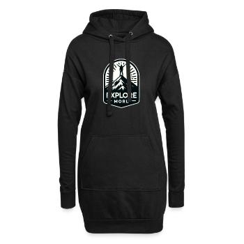 En savoir plus - Wanderer - Sweat-shirt à capuche long Femme - noir - Devant