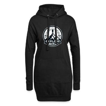 En savoir plus - Wanderer - Sweat-shirt à capuche long Femme - noir - Devant