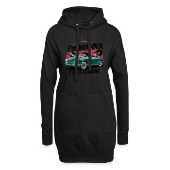 I'm not old, I'm a classic. - Hoodie-Kleid - Schwarz - Vorne