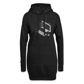 La programmation est comme de la magie, mais réelle. - Sweat-shirt à capuche long Femme - noir - Devant