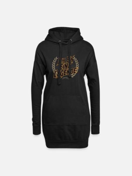 I'm a legend - Hoodie Dress - black