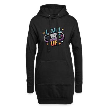 Level Up – Gaming Controller - Hoodie-Kleid - Schwarz - Vorne