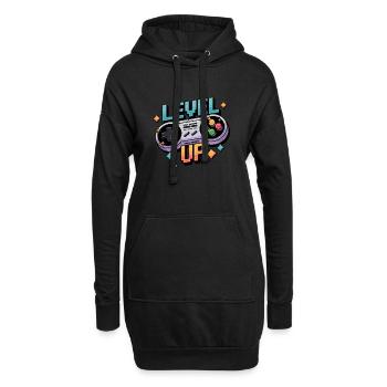 Level Up - Manette de jeu - Sweat-shirt à capuche long Femme - noir - Devant