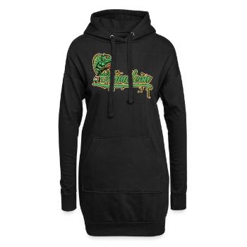 Natures Art Caméléon Propriétaire de reptile urbain - Sweat-shirt à capuche long Femme - noir - Devant