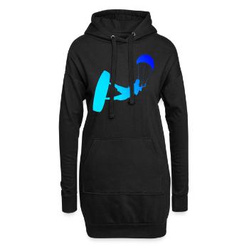 Kitesurf kitesurf kitesurf hommes kitesurfers - Sweat-shirt à capuche long Femme - noir - Devant