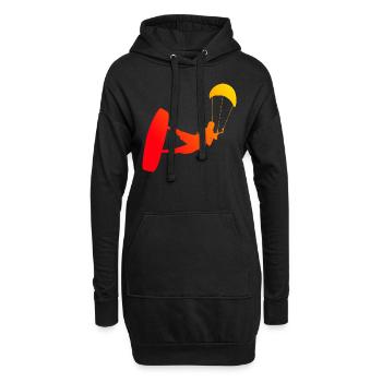Kite Kitesurf Hommes Kitesurf Kitesurf Kitesurf Kitesurf - Sweat-shirt à capuche long Femme - noir - Devant