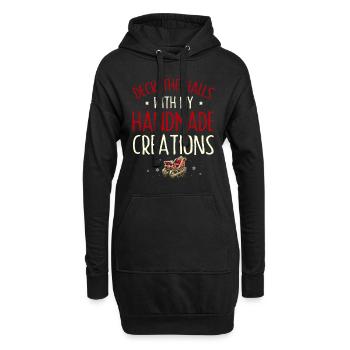 Schmücken Sie Halle mit handgefertigten Kreationen - Hoodie-Kleid - Schwarz - Vorne