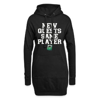 Neue Quests: Gleicher Spieler, Gaming-Abenteuer - Hoodie-Kleid - Schwarz - Vorne