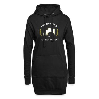 Mir Reichts Ich Geh Reiten Pferd Reiten Geschenk - Hoodie-Kleid - Schwarz - Vorne