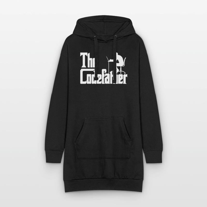 Code code développeur Codefather Spruch Sweat-shirt à capuche long Femme