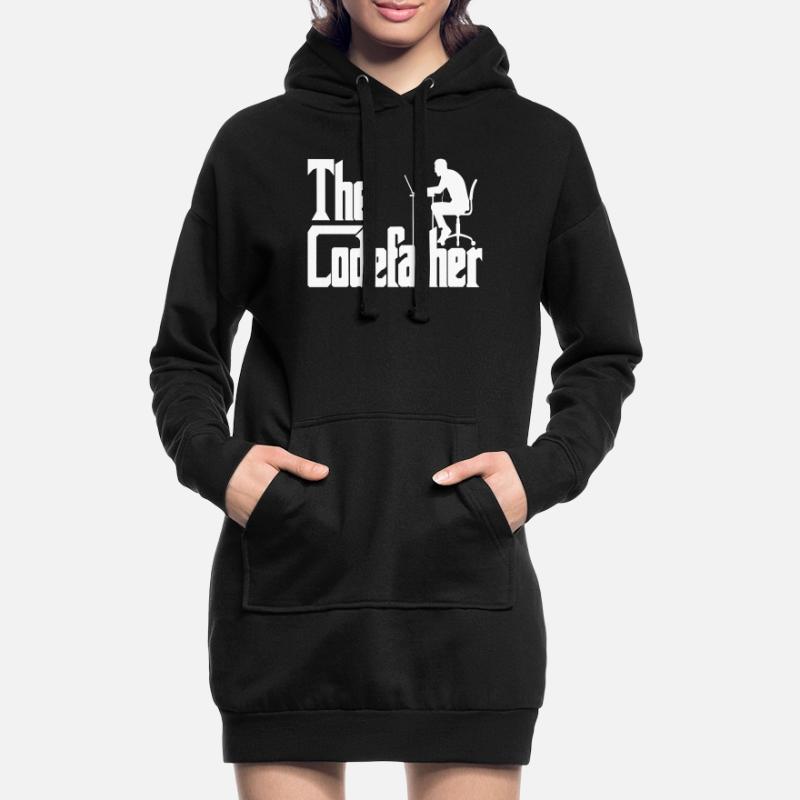 Programmierer Code Entwickler Codefather Spruch Hoodie-Kleid
