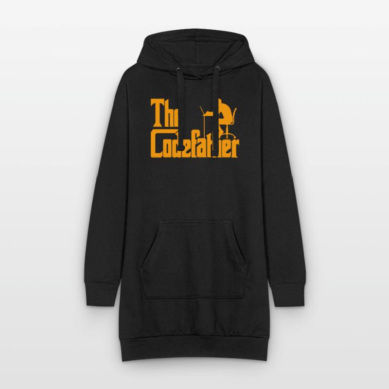 Entwickler Spaß Spruch The Codefather Coder Hoodie-Kleid