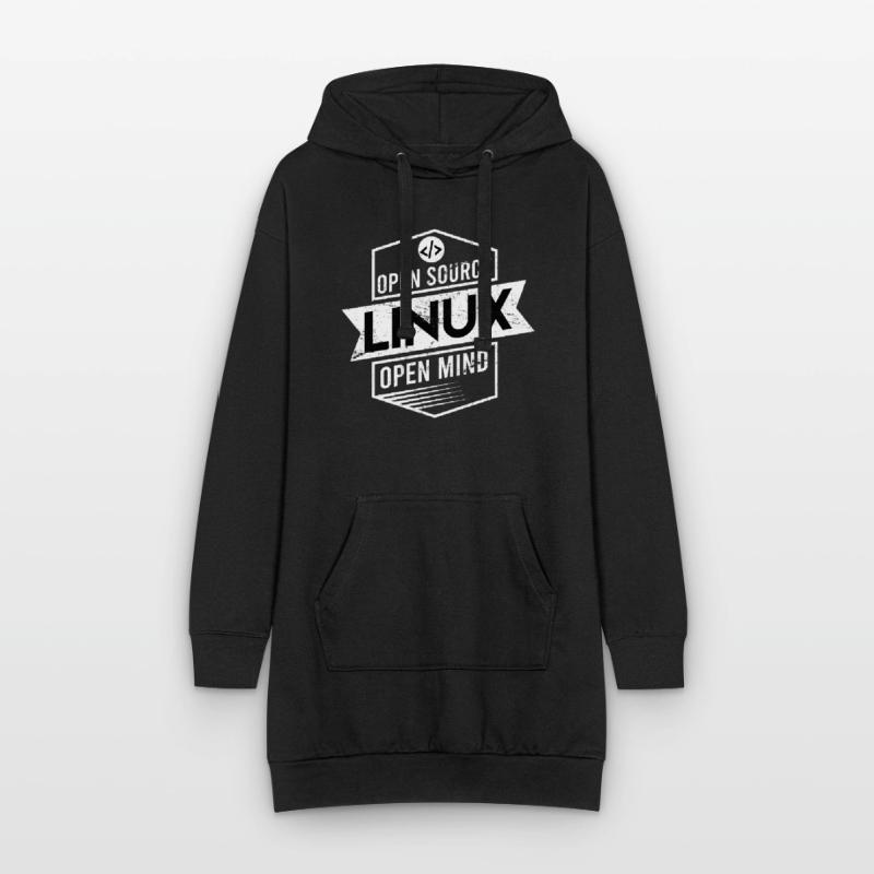 Programmierer Linux Geschenk Open Source Hoodie-Kleid