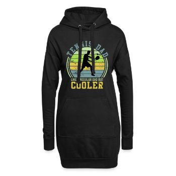 Tennis Dad wie ein normaler Dad nur cool Geschenk - Hoodie-Kleid - Schwarz - Vorne