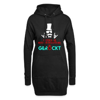Junggeselle Junggesellenabschied Polterabend - Hoodie-Kleid - Schwarz - Vorne