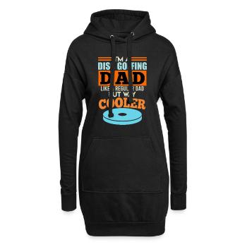 Drôle de papa Discgolf Disc Golf - Sweat-shirt à capuche long Femme - noir - Devant