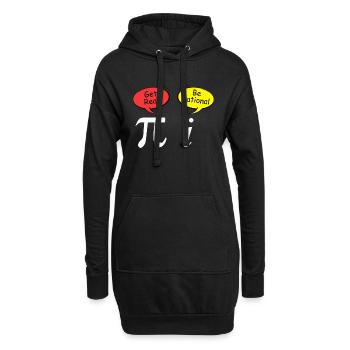 Komplexe Zahlen Witz Irrationale Zahl Mathematik - Hoodie-Kleid - Schwarz - Vorne