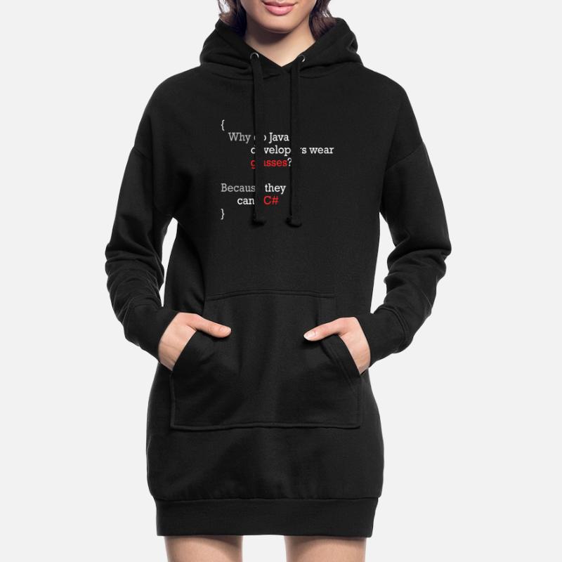 C# Programmeur blague Coder C Sharp Sweat-shirt à capuche long Femme