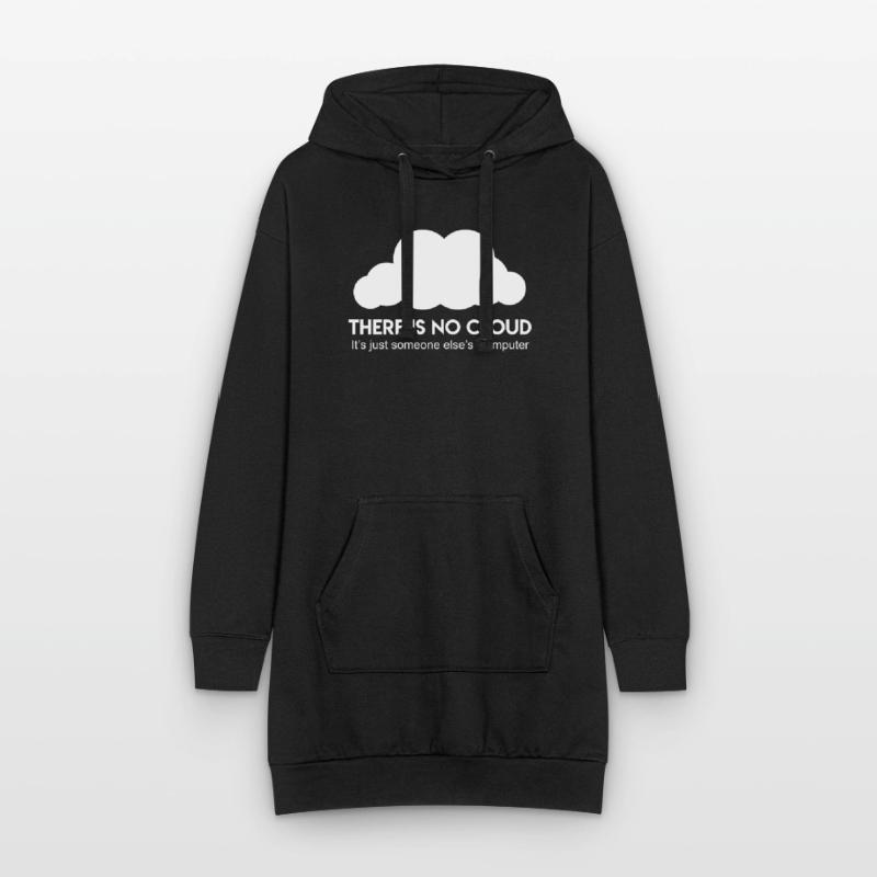 Server Cloud Spruch Informatiker Coder Hoodie-Kleid