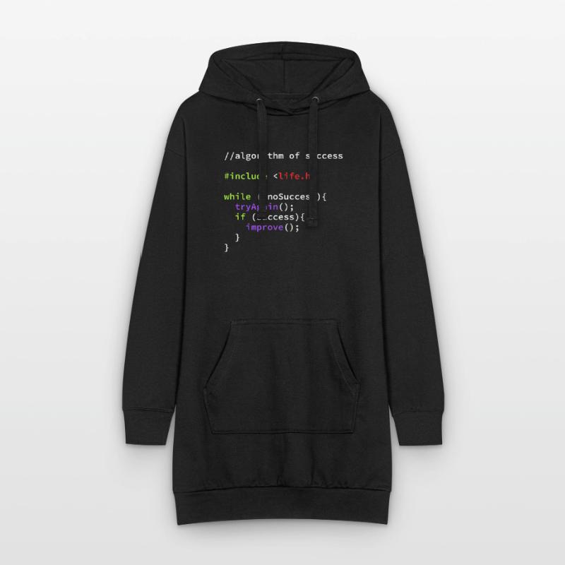 Informaticien codeur Coder Hacker Code Sweat-shirt à capuche long Femme