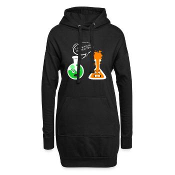 Professeur de chimie blague surréaguler chimie - Sweat-shirt à capuche long Femme - noir - Devant