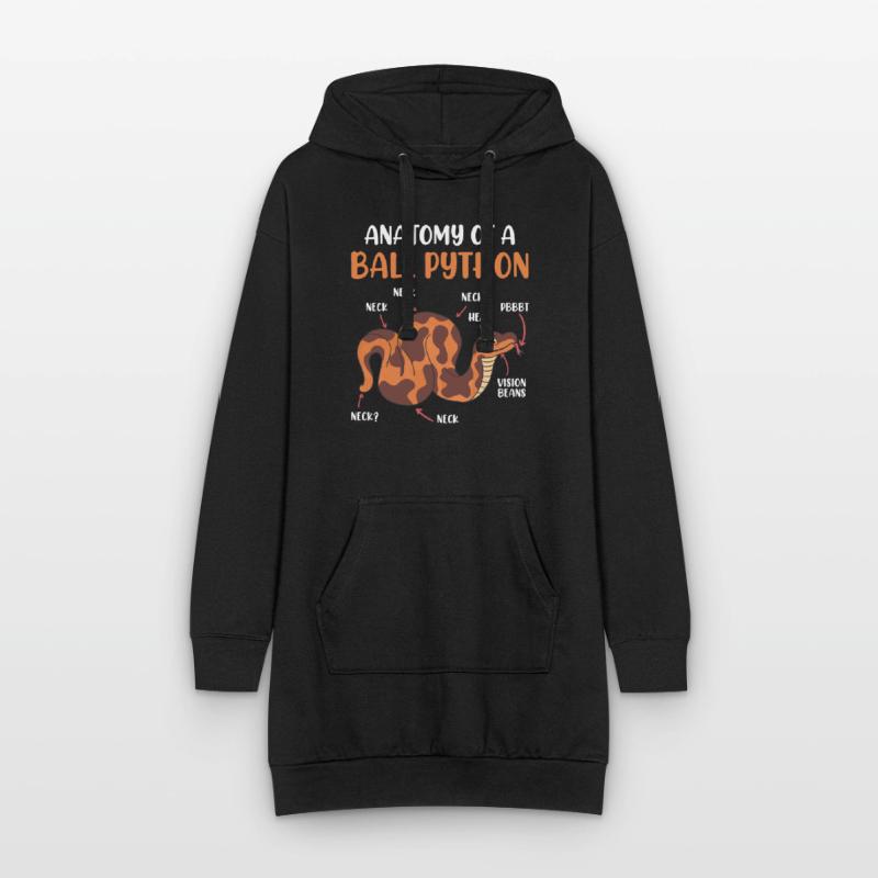 Snake Anotomy of a King Python Ball Python Hoodie Dress