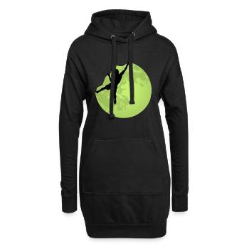 Kletter Boulder Sport Kletterhalle Boulderhalle - Hoodie-Kleid - Schwarz - Vorne