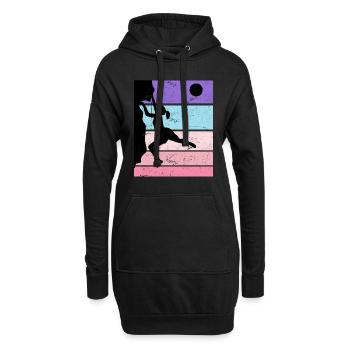Vinatge Escalade Boulder Kletetrsport Escalade - Sweat-shirt à capuche long Femme - noir - Devant