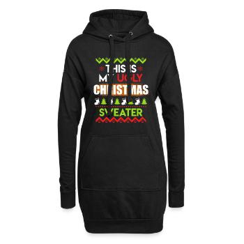 Noël Nikolaus This is my - Sweat-shirt à capuche long Femme - noir - Devant