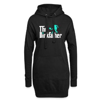 Pickleball Spruch The Dinkfather Pickleball - Hoodie-Kleid - Schwarz - Vorne