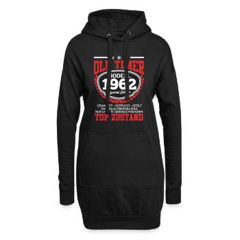 Oldtimer 1962 60. Geburtstag 60 Jahre - Hoodie-Kleid - Schwarz - Vorne