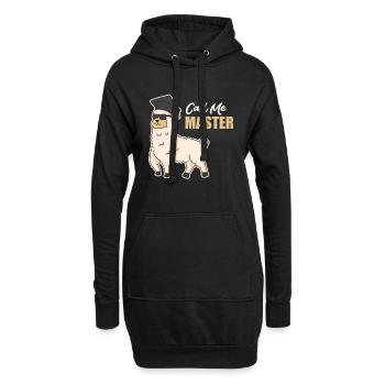 Alpaca Master's Degree Master - Hoodie Dress - black - Front