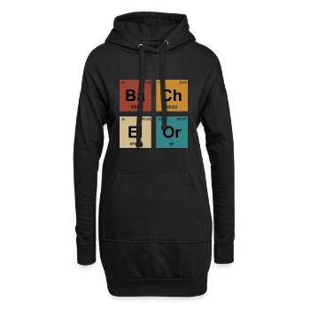 Bachelorabschluss Bachelor of Science Bachelor - Hoodie-Kleid - Schwarz - Vorne