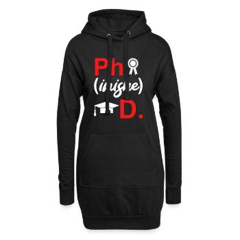Disputation 2022 Thèse de doctorat - Sweat-shirt à capuche long Femme - noir - Devant