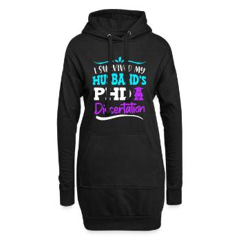 Promotion Doktor 2022 Ehefrau - Hoodie-Kleid - Schwarz - Vorne