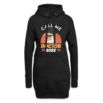 Call me Doktor 2022 Doktortitel phd - Hoodie-Kleid - Schwarz - Vorne