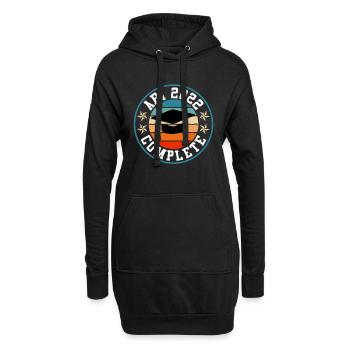 Abiturient 2022 Abitur complete Abi 2022 - Hoodie-Kleid - Schwarz - Vorne
