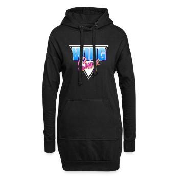 Wing Surf Wingfoil - Hoodie-Kleid - Schwarz - Vorne
