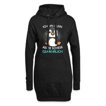 Petit mais merdique dangereux petit ami - Sweat-shirt à capuche long Femme - noir - Devant