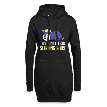 Pinguin Schlafshirt offizielles Schlafshirt - Hoodie-Kleid - Schwarz - Vorne