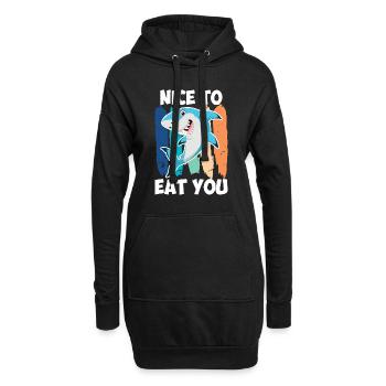 Agréable de vous manger Hai Sarcasm Kids - Sweat-shirt à capuche long Femme - noir - Devant