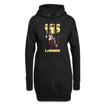 Juste le conseil que je promets tatoueur - Sweat-shirt à capuche long Femme - noir - Devant